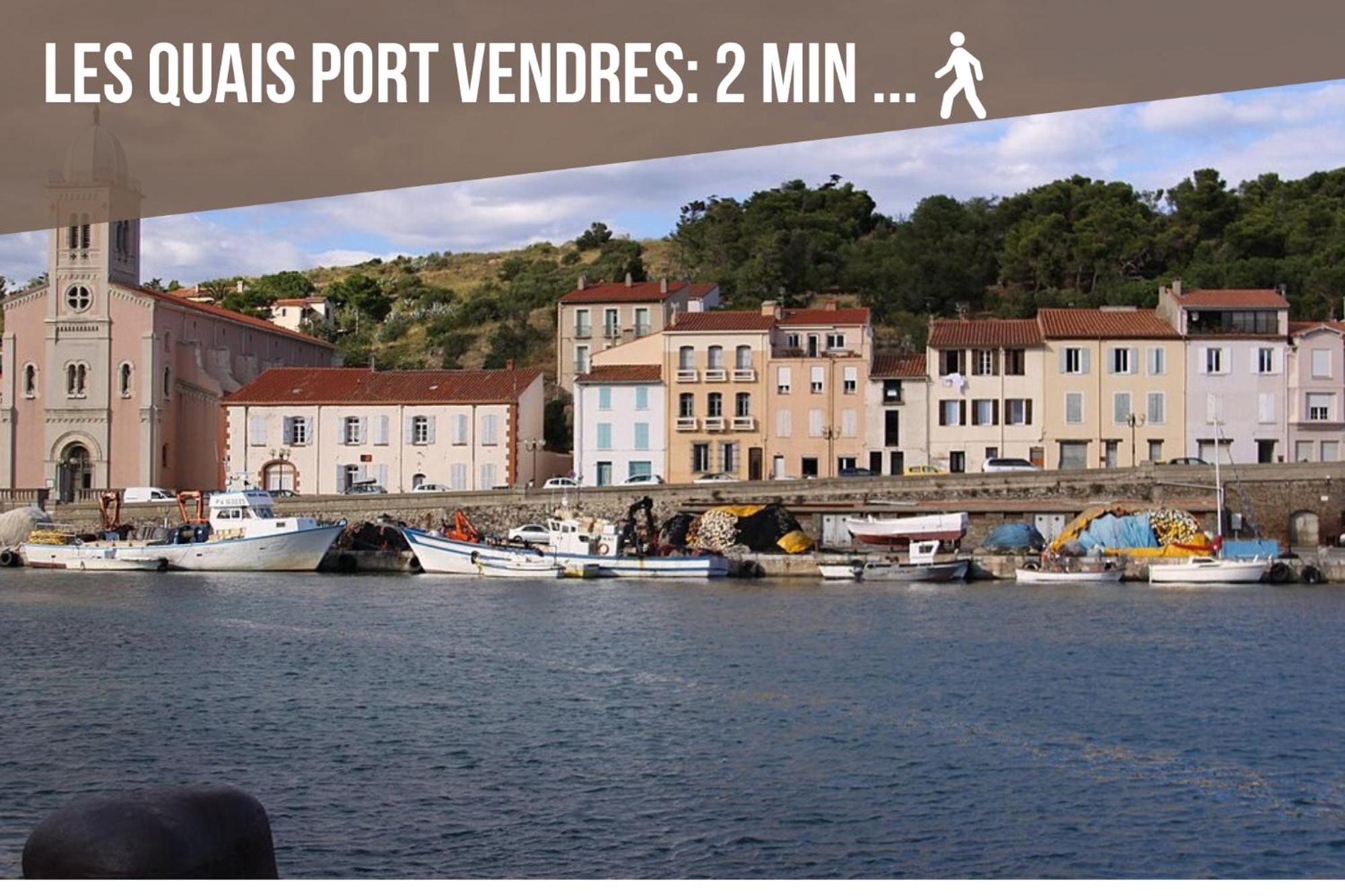 L'Escapade, Port A 200M, Climatisation Et Balcon Apartment Порт Вендрес Екстериор снимка